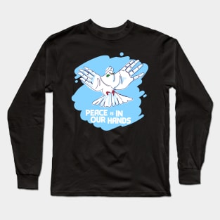 international day of peace hand drawn style Long Sleeve T-Shirt